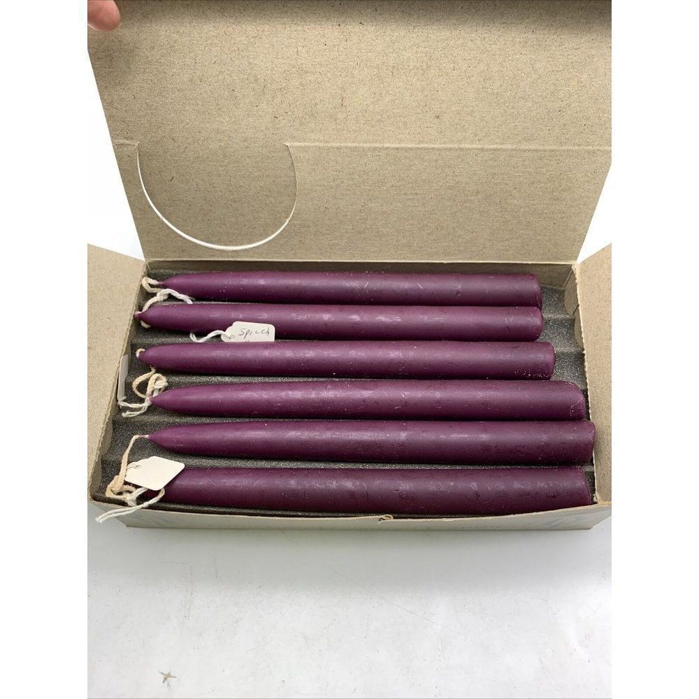 Vintage Candlewick Candles Joined Wick 5 Pair